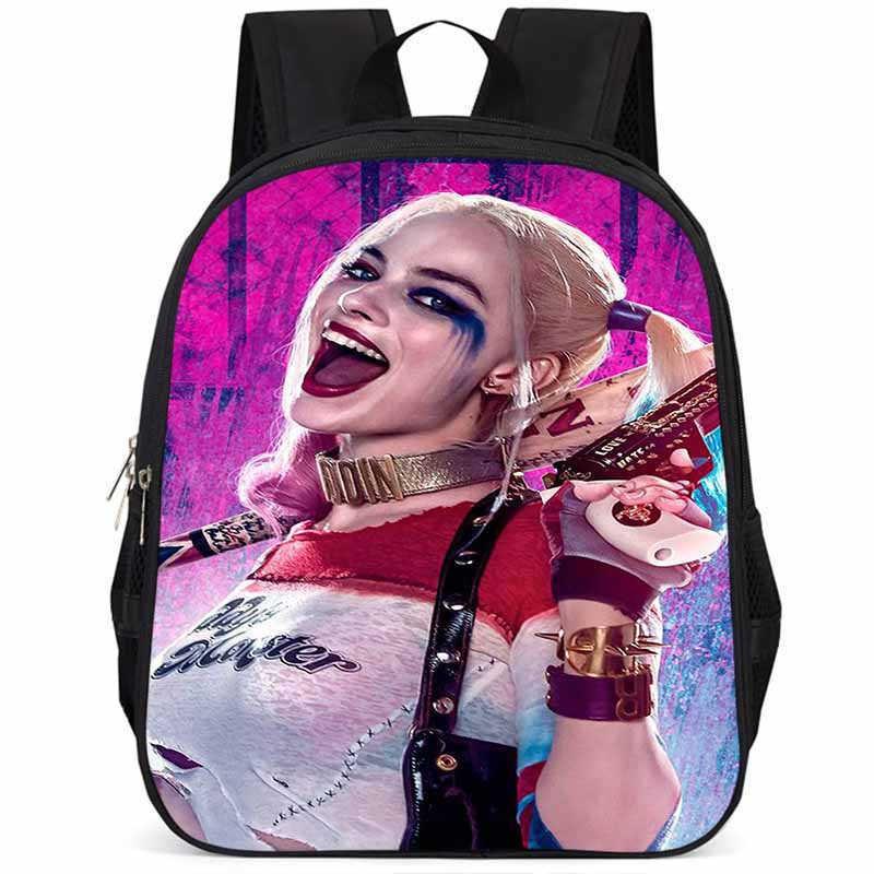 Spacious 15 Inch Harley Quinn Backpack Large Capacity Lightweight Oxford Fabric