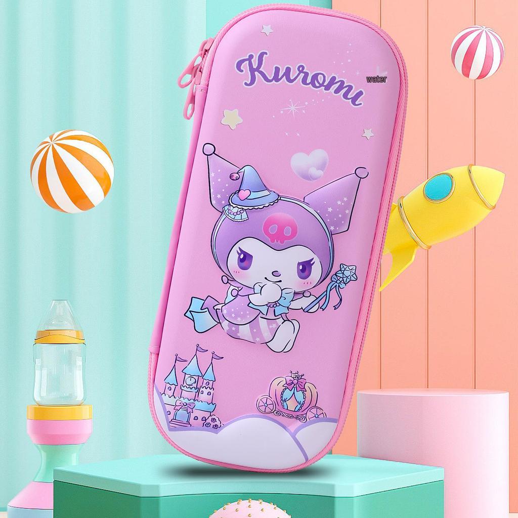 Korean Style 3D Cartoon EVA Pencil Case for Elementary Students - Large Capacity for Boys & Girls