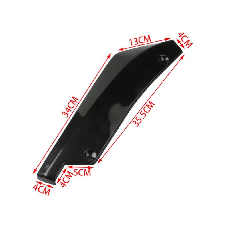 For Universal Car Rear Bumper Lip Diffuser ABS Carbon Fiber Black Styling Protective Exterior Body Kit Upgrade Trim Accessories