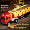 Large Alloy Cargo Transport Simulation Trailer Toy Truck for Kids