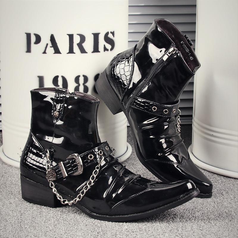 2025 New British Style Mens Short Boots British High-end Men's Boots Fad Designer Chelsea Boots Men Motorcycle Boot Botas Hombre