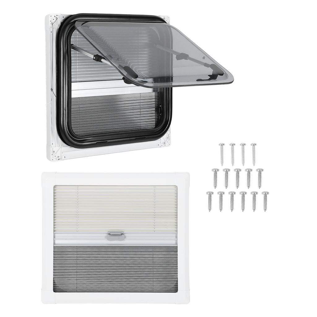 18 X 16in RV Window Push Out Acrylic Glass Anti UV Waterproof Exit Window for Camper Trailer