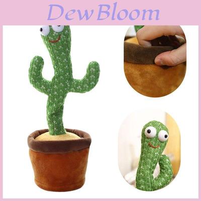 Captivating Dancing Cactus Plush Toy With Light Body And Recording Function For Kids