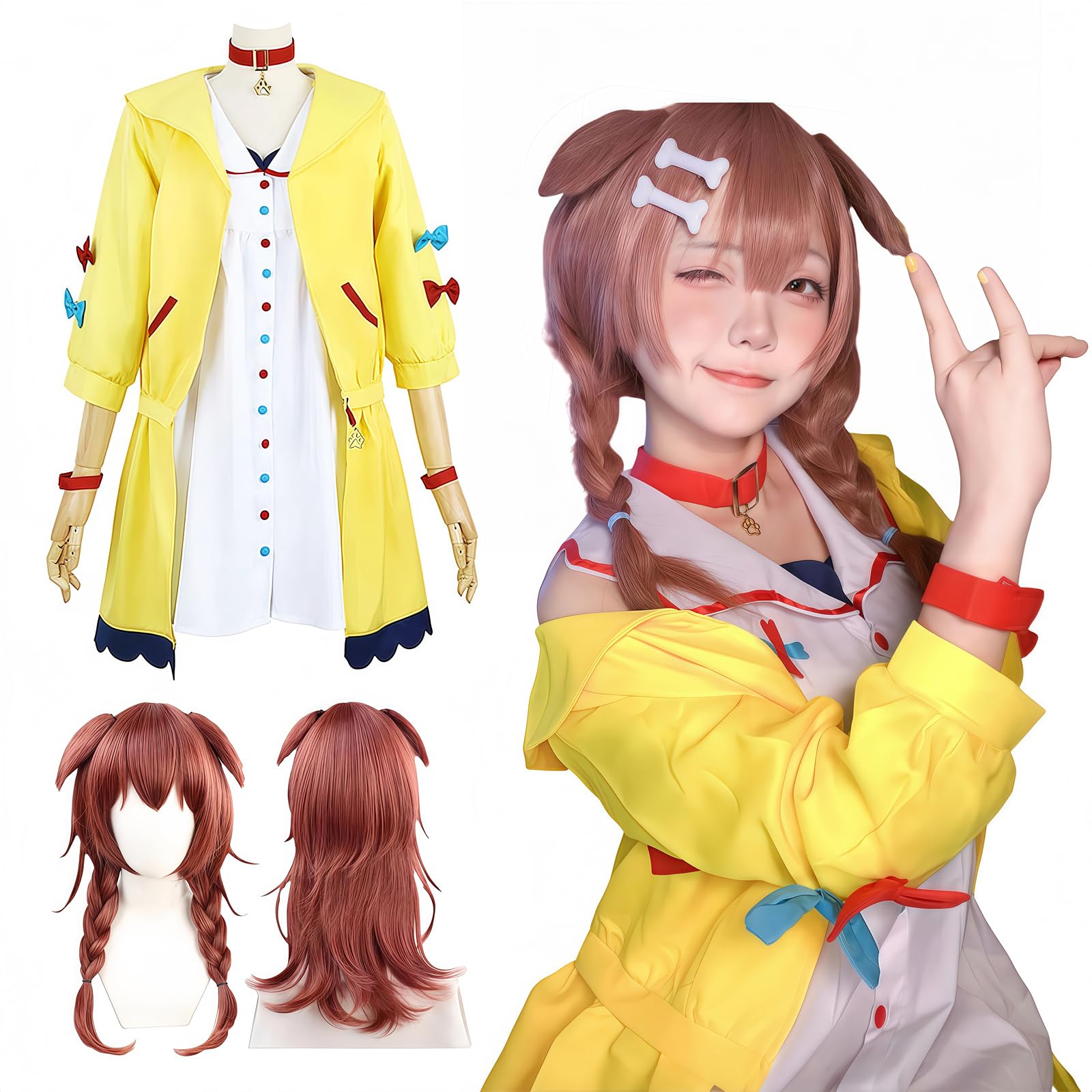 

Косплей VTuber Инугами Короне Косплей VTuber Инугами Короне Косплей Инугами Виртуальный Ютубер Косплей VTuber Hololive [NOKIJP] Костюм,