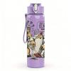 1PC Retro Cartoon Old Man Comic Print 750ml Portable Sports Water Bottle Leakproof Gym Outdoor Travel Drink Cup