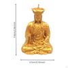 Dizang Bodhisattva Figurine Matte Alloy Tabletop Ornament