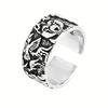 New Ring Opening Ancient Forest Old Animal Ring Korean Style Fashion Bear Ring Jewelry