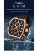 Oufanni Sportive Quartz Chronograph: Stylish Tonneau Men's Watch for Students with Multifunctional Design