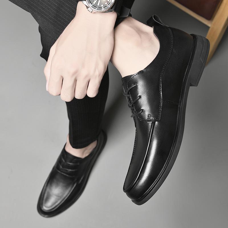 Newest Handmade Genuine Leather Men Shoes Casual Brand Mens Oxford Shoes For Male Upscale White Wedding Shoes Leather Men'S Shoes