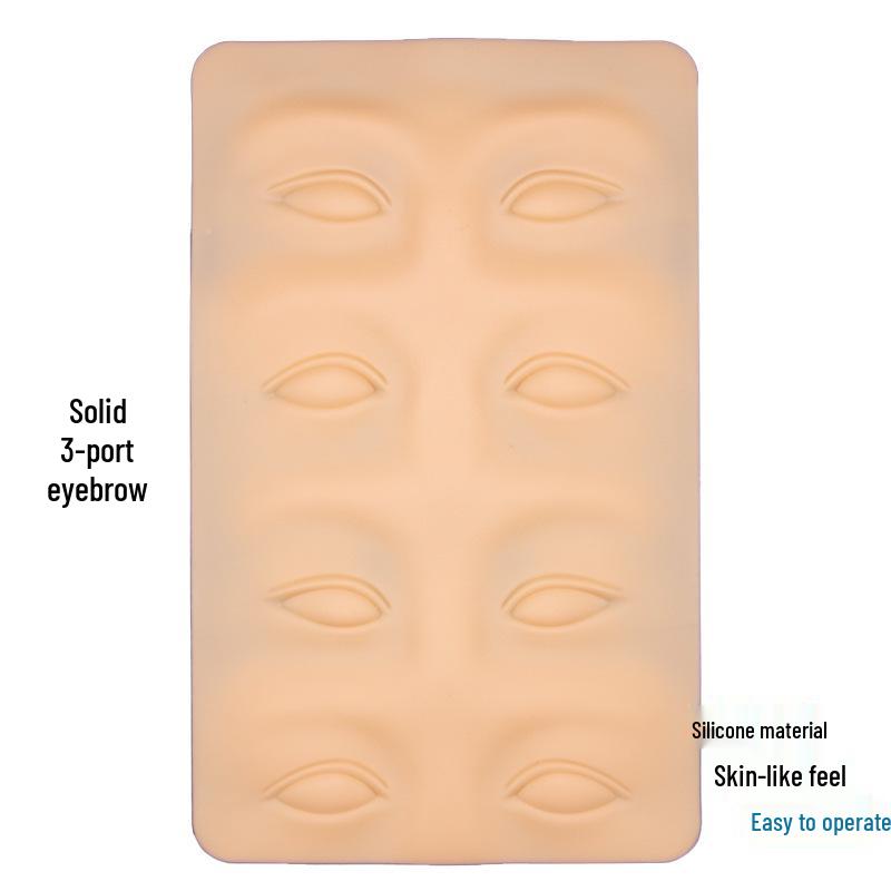 Premium 3D Silicone Practice Skin for PMU Eyebrow & Eyelid Tattooing