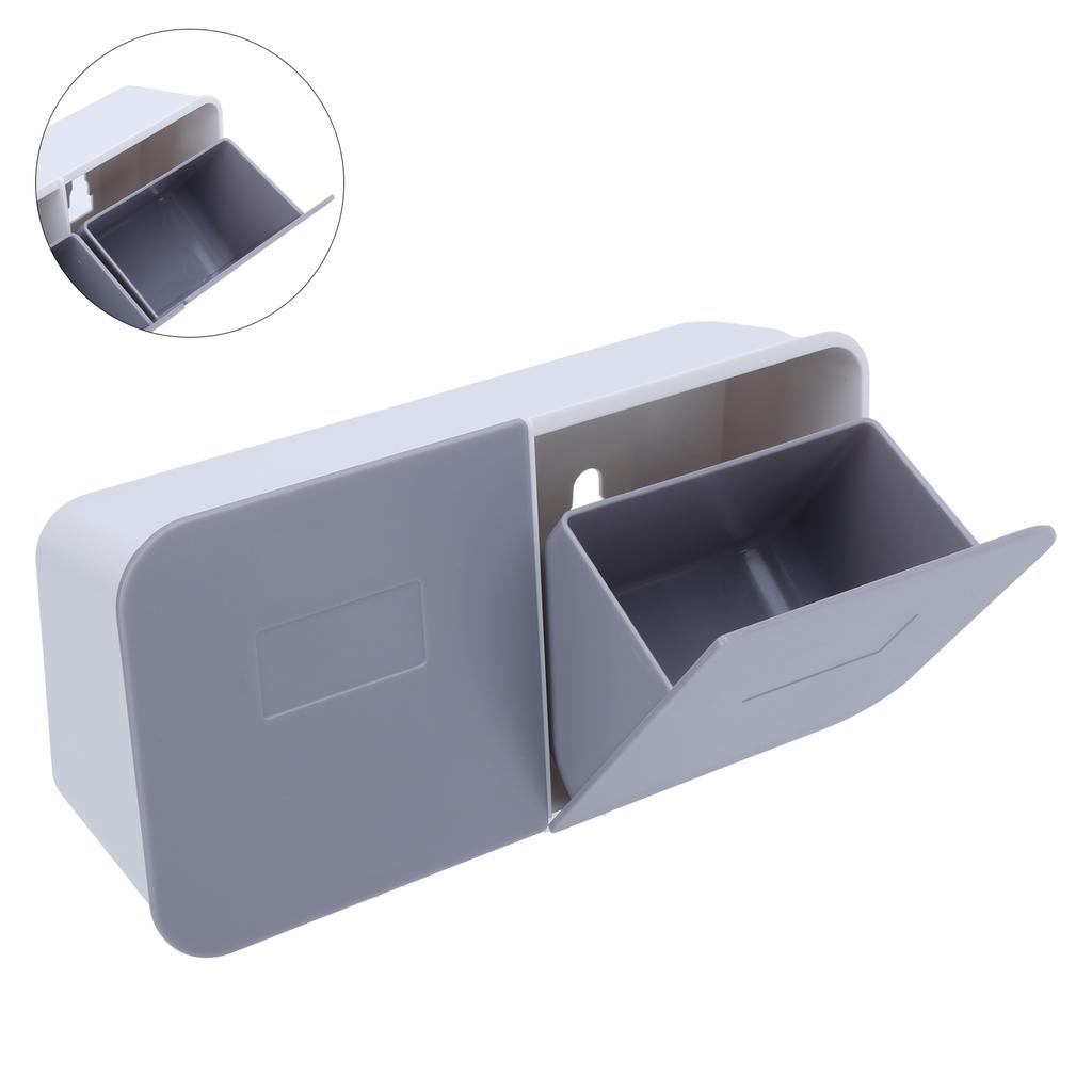 Makeup Box Wall Mounted Cover Removable Washable Cotton Pad for Bathroom
