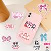 50 stuks Roze Strik Verpleegster Stickers Stethoscoop Naald DIY Decoratie voor Boek Envelop Telefoon Computer Leuke Doodle Stickers