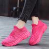Summer New Fashion Flying Woven Shoes Sneakers Plus Size 35-48 Couples Leisure Sports  One Pedal Lazy Shoes.