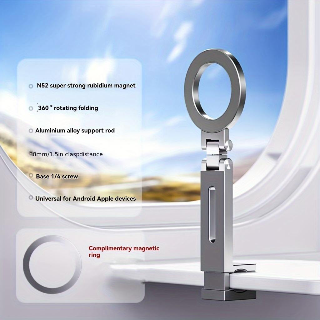 Airplane Phone Holder, Suitable for Magsafe, Essential for Air Travel, Magnetic Phone Mount, Compatible, Hands-Free Operation for Long Flights