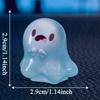 Miniature Ghost Figurines Luminous Resin Figures Small Ghost Garden Decor Holiday Atmosphere Props For Bedroom Living Room