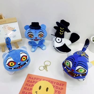 LLavero De Peluche De Cazadores De Demonios De Anime Kpop, Bonito Sombrero Negro De Tigre Púrpura, Urraca Con Llavero De