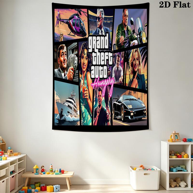 Gta V Urban Adventure Bedding 1 Duvet Cover 2 Pillowcase Without Core Bedding Set Soft And Comfortable Christmas Birthday Gift Bedding