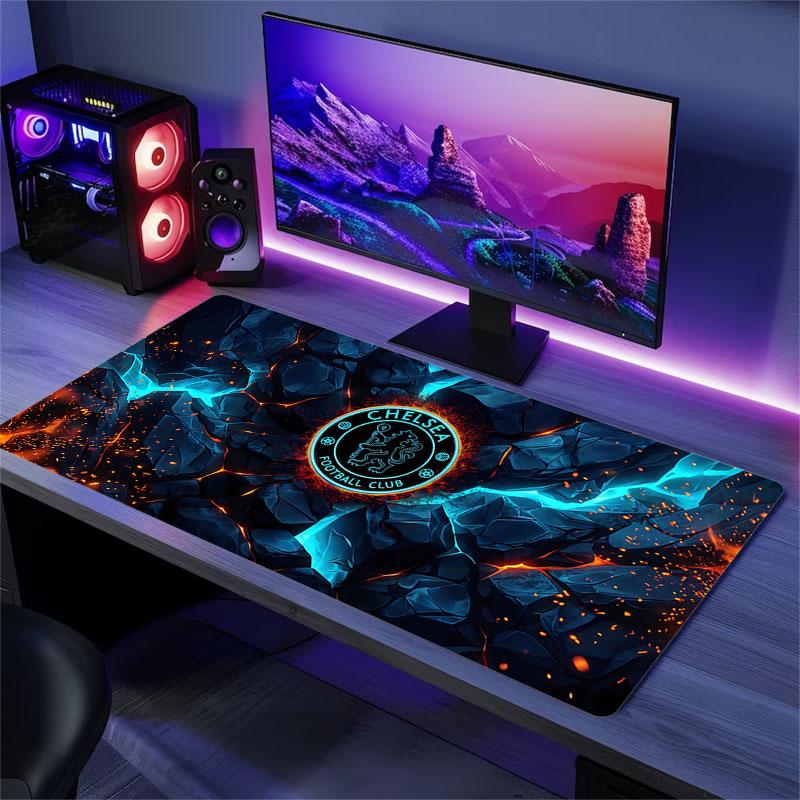 Chelsea Large Gaming Table Cushion Non-slip Laptop Tablet Big Mousepad XXL Mat Mini PC Playmat With Lock edge