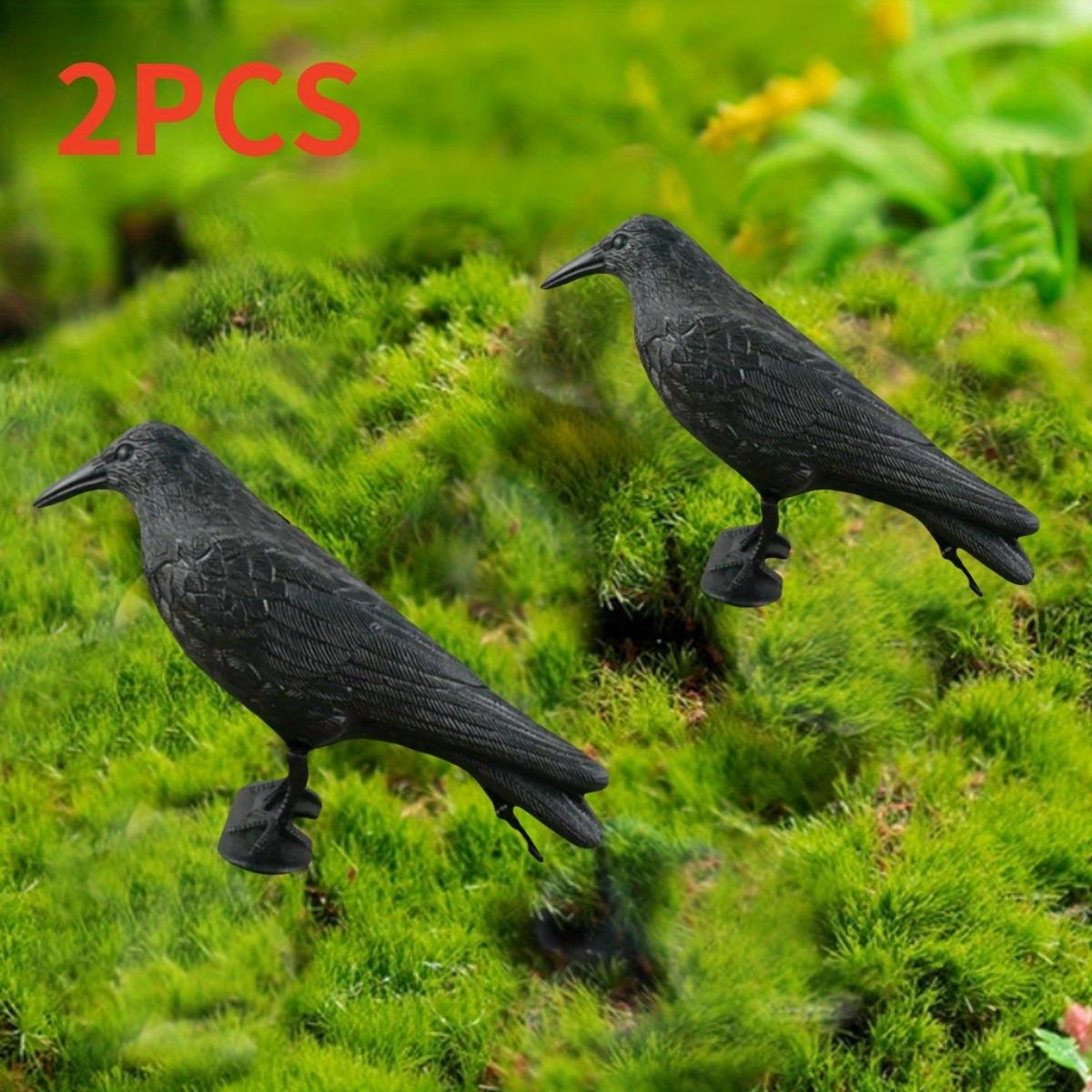 

2 шт. Реалистичные 3D Черные Вороны - Идеально подходят для украшения сада и двора на Хэллоуин, Реалистичный Отпугиватель Птиц для Дома и Сада 2Pcs