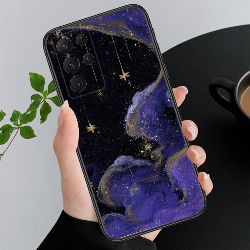 Clound Moon Star Night Phone Case For Samsung A55 A16 A56 A36 A35 A15 A53 A54 A33 A34 A25 A05S A52 A52S A14 A24 A26 A71