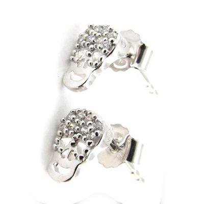 [J1007] - Pendientes 'Calavera' de plata