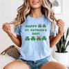 Unisexs St Patricks Day Shamrock Green Graphic Tshirt Holiday Casual Tee