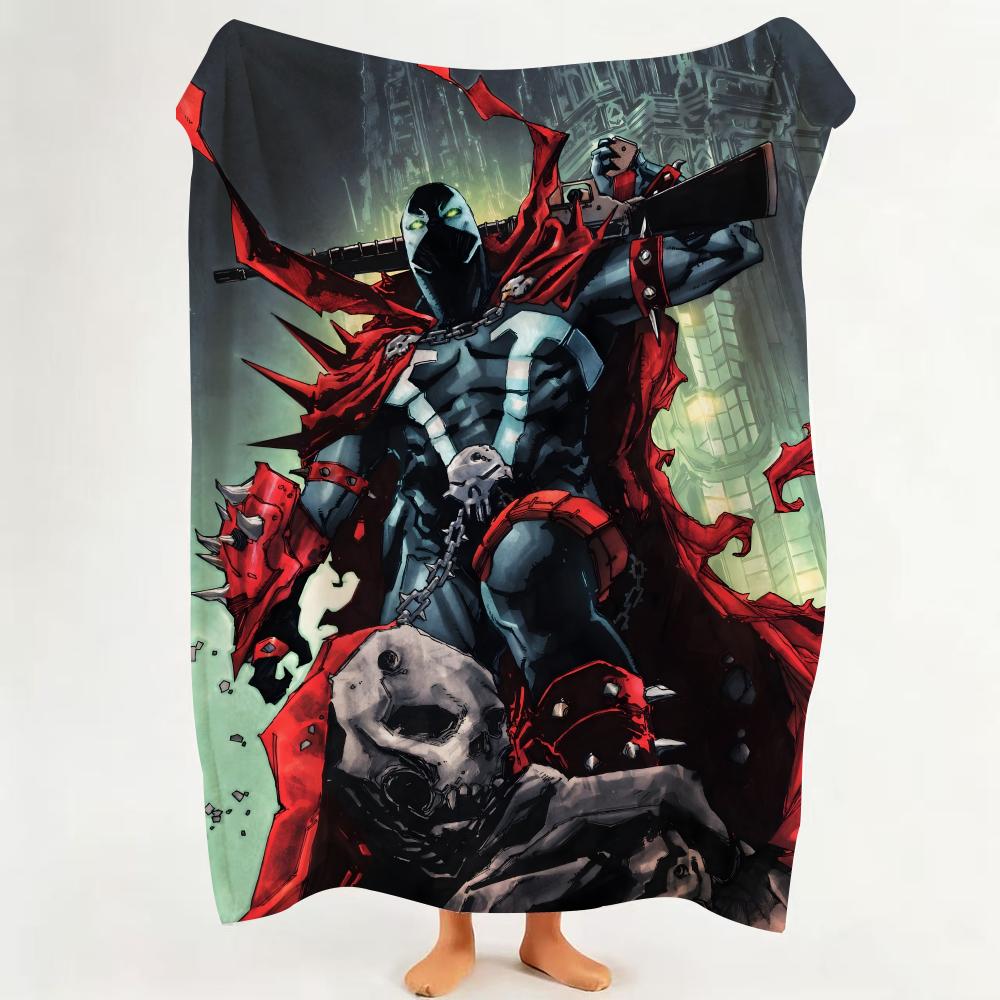 Comic S Spawn Throw Flannel Throw Blanket Suitable for Sofa,Living Room,Bedroom