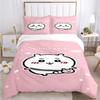 Cartoon Chiikawa Pattern Quilt Cover Pillowcase Two or Three Piece Multi Size Duvet Cover Bedding Sets Christmas Gift
