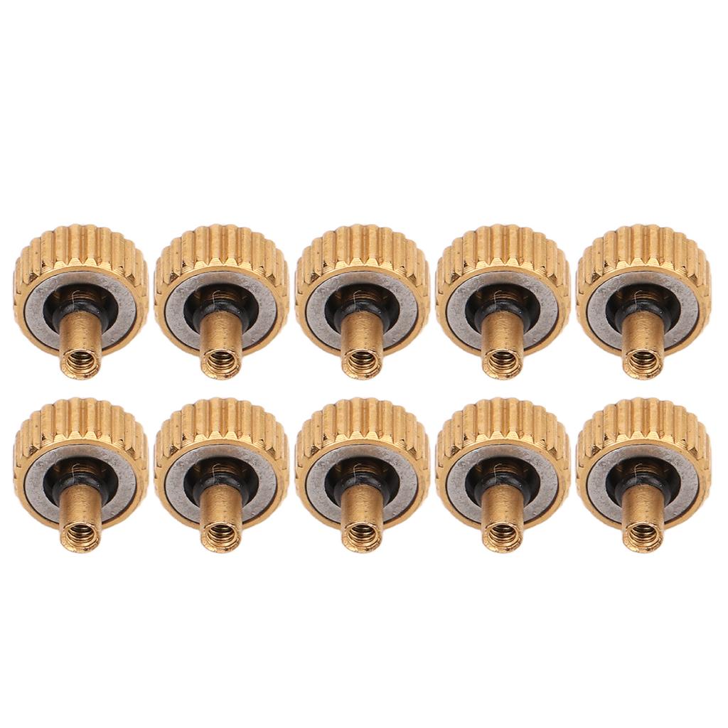 10pcs Watch Crown Spare Parts Noctilucence Stainless Steel Watch Head Replacement Accessories Gold 4.0mm