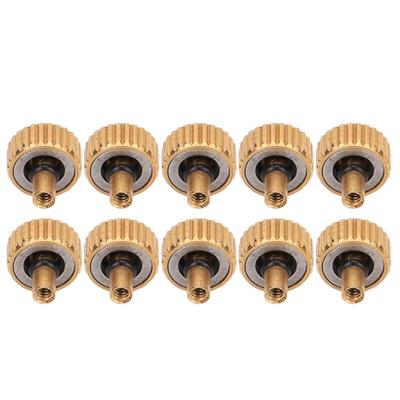 10 Piezas Repuestos Corona de Reloj Luminiscencia Acero Inoxidable Cabezal de Reloj Accesorios de Reemplazo Dorado 4.0mm