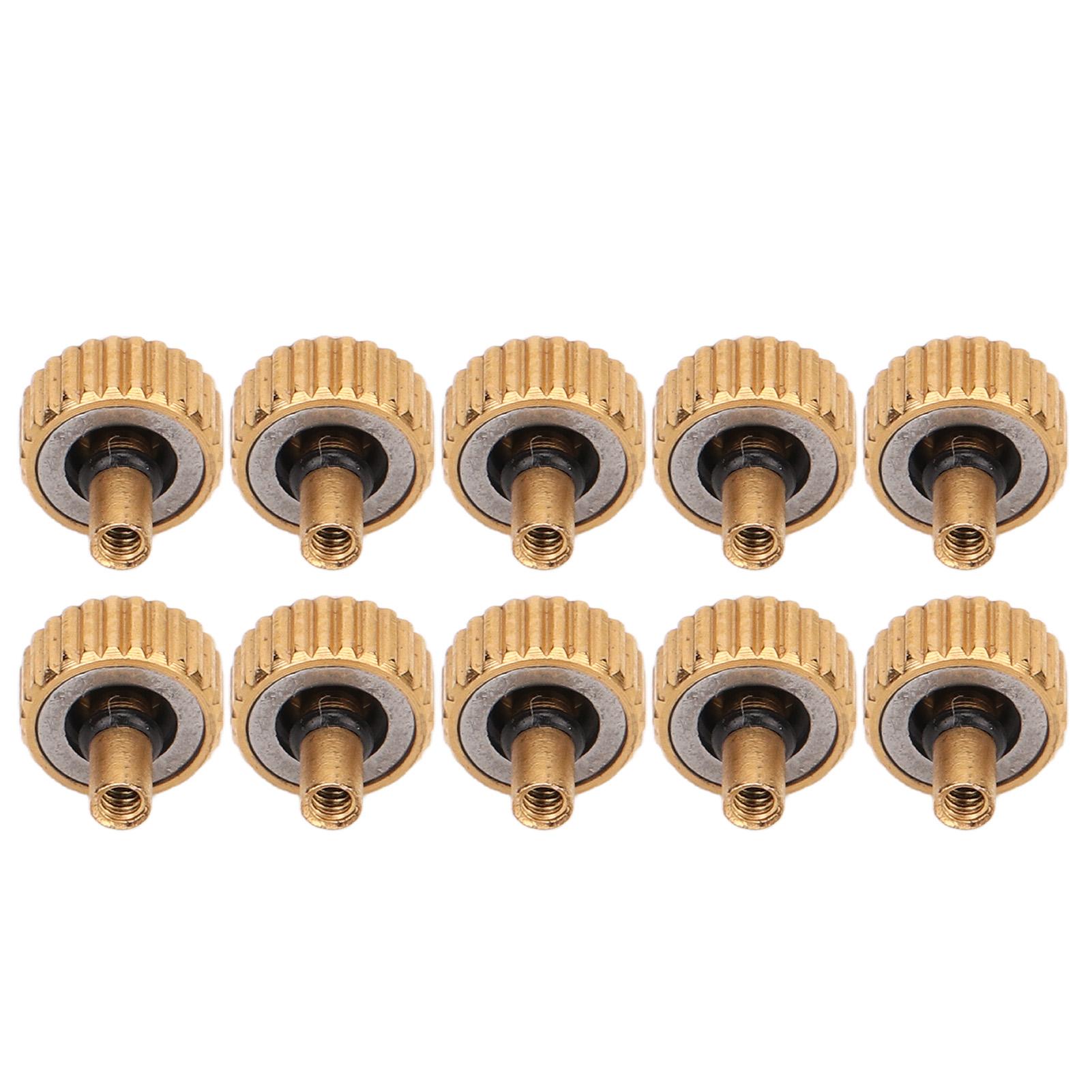 Automobile And Motorcycle Supplies Men's Gold 10Pcs Watch Crown Spare Parts Noctilucence Stainless Steel Watch Head Replacet Accessories 4.0Mm