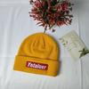 Trend simple English embroidery stacking hat women's autumn and winter versatile wool hat knitted hat warm cold hat fashion