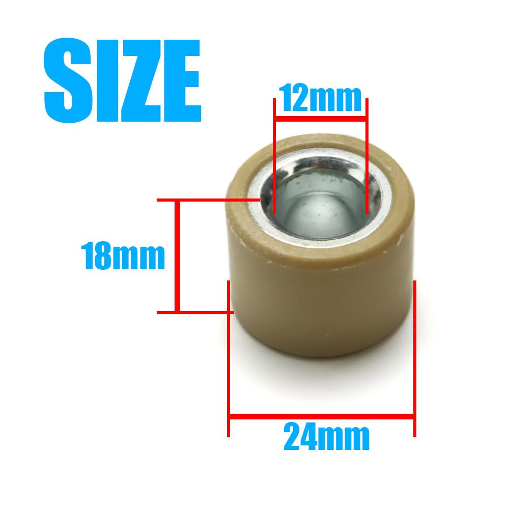 Weight Roller for Suzuki Skywave 250 25g x 6 pieces (CJ41A/42A/43A/44A/46A) (Tokutoyo)