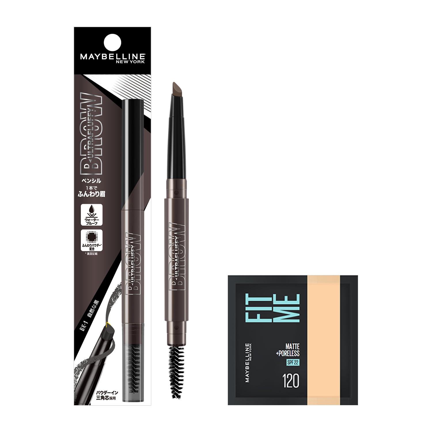 MAYBELLINE Men s Eyebrow Fashion Brow Powder-in-Pencil N BK-1 Natural Black - Men s Eyebrow Care