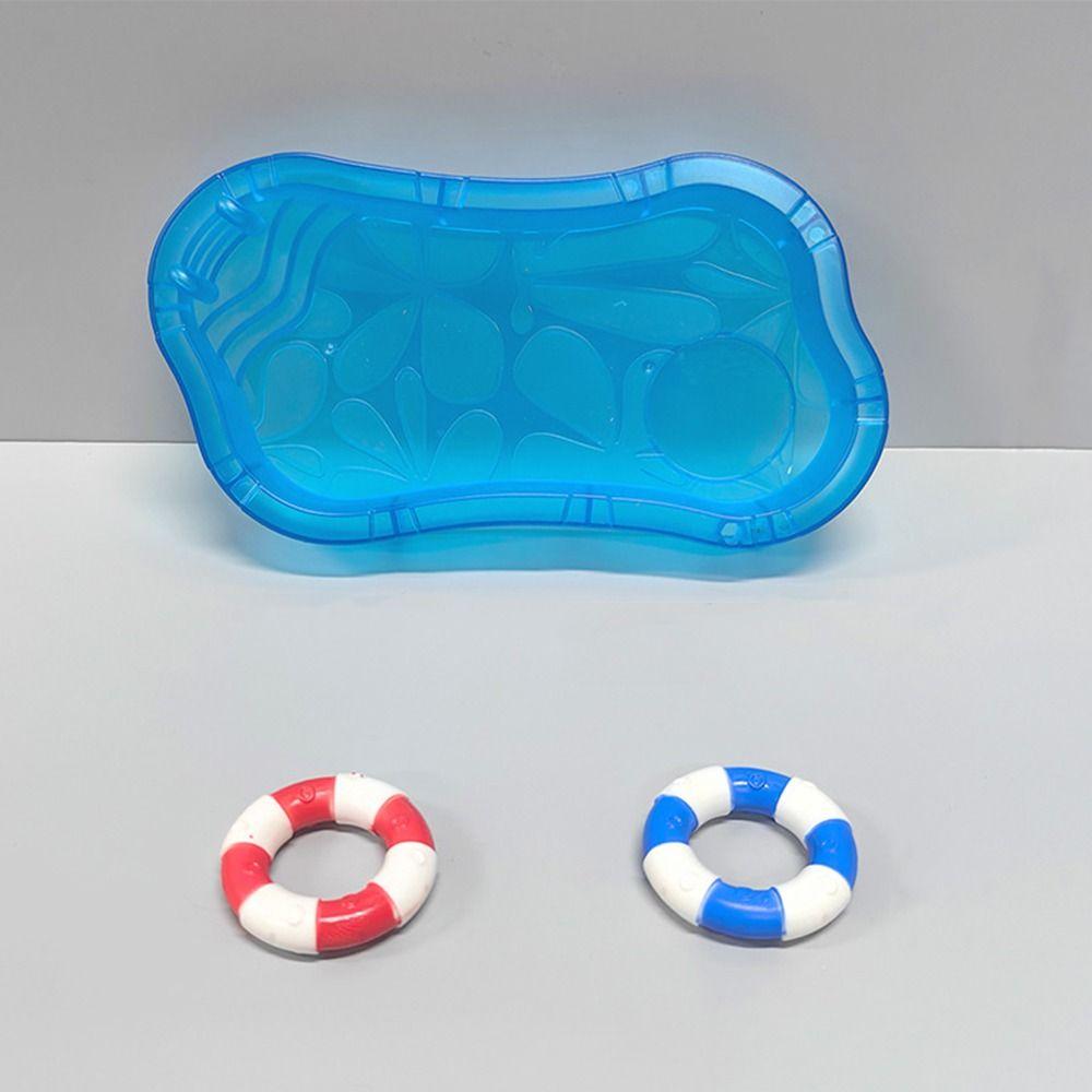 Multicolor Doll Swimming Pool Plastic Doll House Accessories Creative Dollhouse Pool Scene Toy