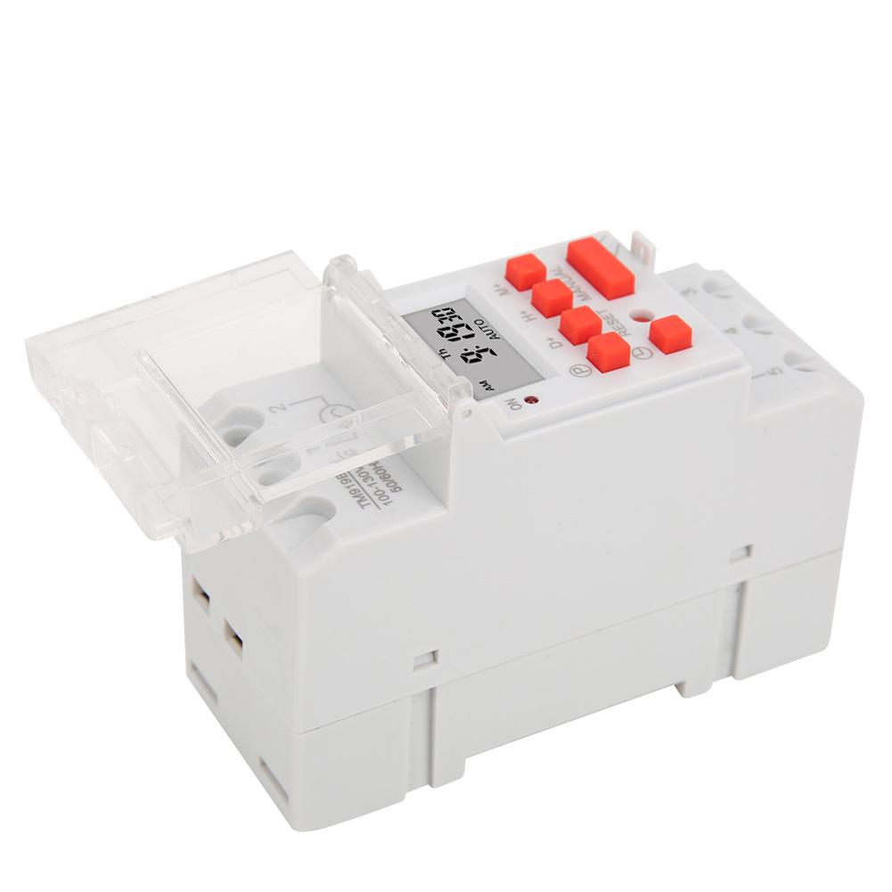 TM919B 1 100 130V AC 30A Weekly Timer Switch LCD On Off Control Programmable Time Relay