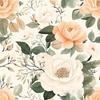 Vintage Floral Wallpaper Wainscoting Sticker Self-Adhesive Waterproof Moisture-Resistant Wall Decoration Renovation Upcycling