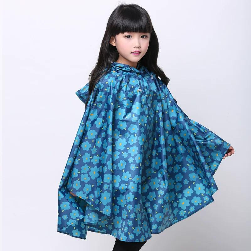 K-style Cute Primary School Student Mother and Child Princess Kids Raincoat