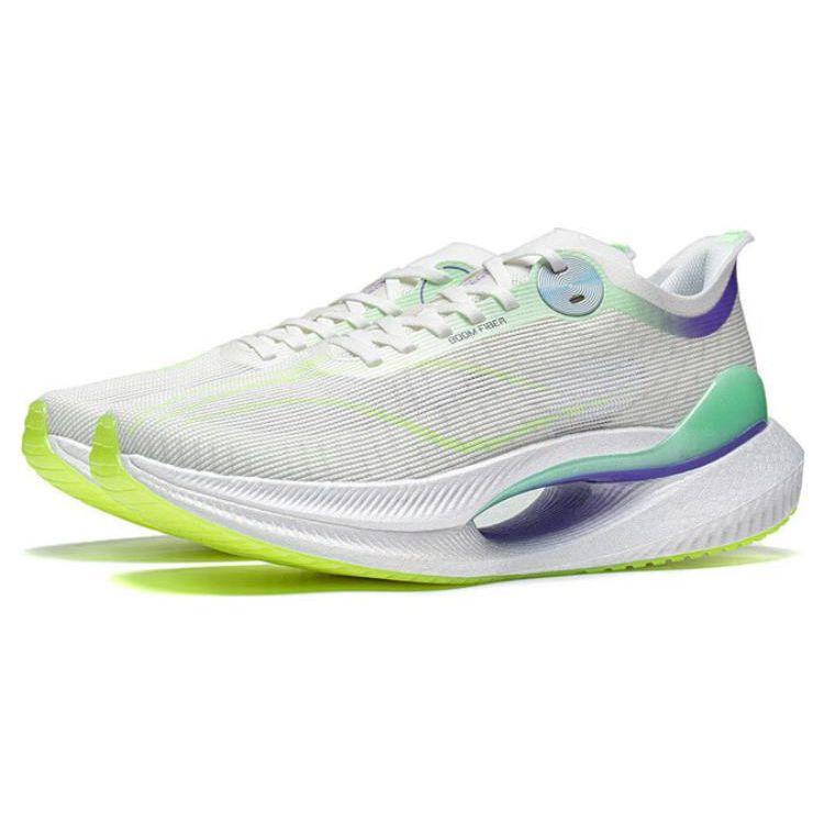 Чоловічі кросівки Li Ning Absolute Shadow 2 Essential Comfortable Minimalist Shock Absorption Non-Slip Low-Top Running Shoes White Green ARRT005-1