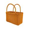 Sturdy Metal Frame Storage Basket Picnic Grocery Snacking Fruit Vegetable Craft Home Organization