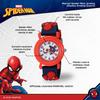 MARVEL Jungen Analog Quarz Uhr mit Kunststoff 16 Spider-Man Armband, Blau, (Modell WMA000161)