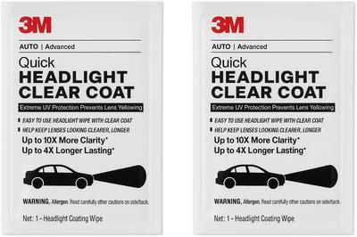 3M 39173 Lenços Transparentes para Faróis (Inclui 2 Folhas)