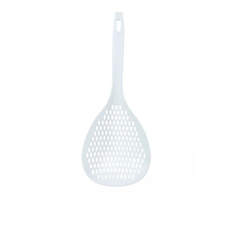 Strainer Scoop Colander Slotted Pasta Spoon Plastic Skimmer Spoon with Handle Food Drain Shovel for Kitchen Cooking