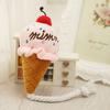 Cute Ice cream Shape Toy Puppy Dog Plush Squeaky Toy For Small Medium Dogs for Chewers Pet Cat Products Puppy Accessories