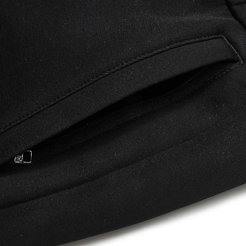 Fila Milano Series Fashion Classic Versatile Comfortable Straight Leg Breathable Stretch Knit Sports Pants Men Bottoms F11M545601FBK