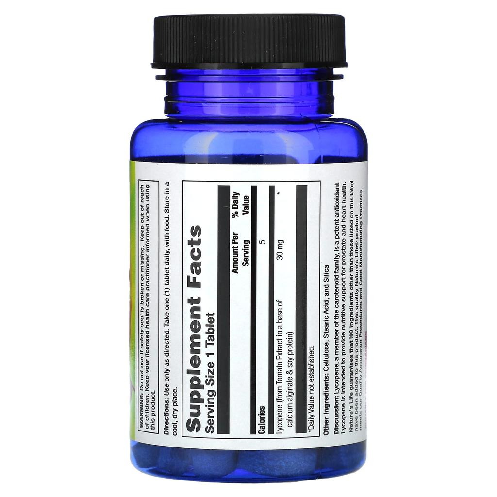 Nature'S Life, Lycopene, 30Mg, 30 Tablets