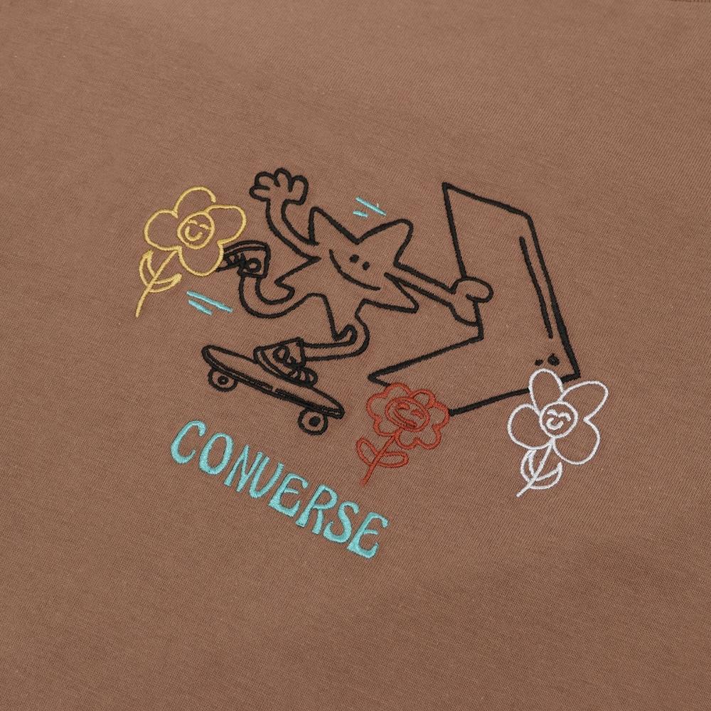Converse Pushing Along T Shirt Men's Cameo Brown 10023267-A04