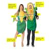 Halloween Corn Game Costume Couple Dress Up Corn Show Costume
