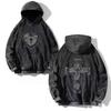 Hoodies Vintage  Women Men Skull Cross Print Hooded Sweatshirts Oversize Hip Hop Male Pullover Winter Clothes
