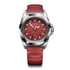 VICTORINOX Quartz Red Red Rubber Stainless Steel 200m Water Shock Interchangeable Swiss Inox I.N.O.X. Men's Watch, 41mm, Dial, Strap, Analog,